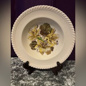 Floral old flower print bowl